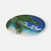 クラシックトロピカルアイランドビーチ楽園 ペーパープレート (アングル)