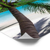 クラシックトロピカルアイランドビーチ楽園 ポスター (角)