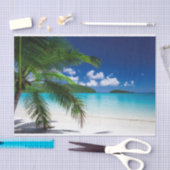 クラシックトロピカルアイランドビーチ楽園 薄葉紙 (クラフト)