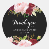 クラシックトロピカルブラックブルゴーニュ ラウンドシール (正面)