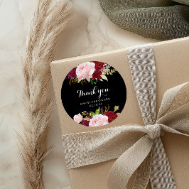 クラシックトロピカルブラックブルゴーニュ ラウンドシール