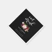 クラシックトロピッ食べクドリンク我々は結婚の スタンダードカクテルナプキン (角)