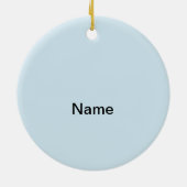 クラシックトートラックカスタムオーナメント セラミックオーナメント (裏面)