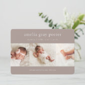 クラシックト |写真のコラージュ 案内状 (スタンド正面)