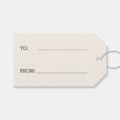 クラシックドットクリスマスホリデーギフトラベル ギフトタグ (正面(横))