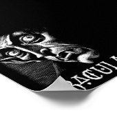 クラシックドラキュラヴィンテージゴシック・ヴァンパイア・ハロウィーン ポスター (角)