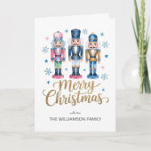 クラシックナツクラッカークリスマスフェスティバルホリデーカード シーズンカード (正面)