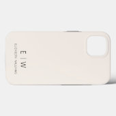 クラシックニュートラルモダンミニマル・モノグラム名 Case-Mate iPhoneケース (裏面 (横))