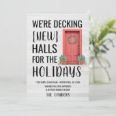 クラシックニューホームアドレスホリデークリスマスカード シーズンカード (スタンド正面)