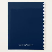 クラシックネイビーとホワイト2024プランナー プランナー手帳 (裏面)