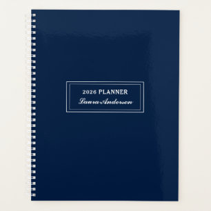 クラシックネイビーとホワイト2024プランナー プランナー手帳