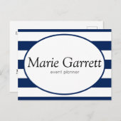 クラシックネイビーストライプマーケティング シーズンポストカード (正面/裏面)