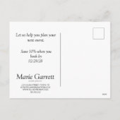 クラシックネイビーストライプマーケティング シーズンポストカード (裏面)