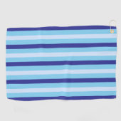 クラシックネイビーブルーアンドターコイズ ゴルフタオル (横)