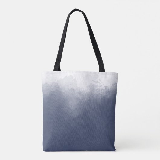 クラシックネイビーブルースモークウェディングギフト トートバッグ (裏面)