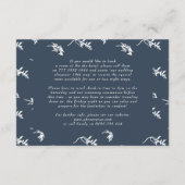 クラシックネイビーブルーホワイトヴィンテージクレスト詳細 エンクロージャーカード (裏面)