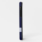 クラシックネイビーブルー垂直ストライプ Case-Mate iPhoneケース (裏面/左)
