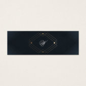 クラシックネイビーブルー書道モノグラム結婚ズ (正面)