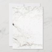 クラシックネイビーブルー&マーブル | 卒業党 招待状 (裏面)