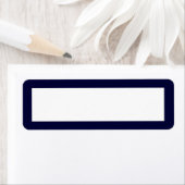 クラシックネイビー差出人住所ラベル ラベル (インサイチュ)