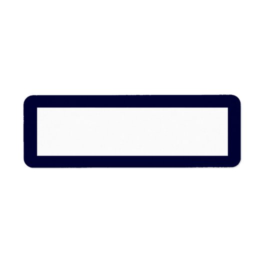 クラシックネイビー差出人住所ラベル ラベル (正面)