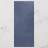 クラシックネイビー結婚ブルースモークのディナー メニュー (裏面)