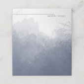 クラシックネイビー結婚ブルー結婚スモーク プレイスカード (外部開封)