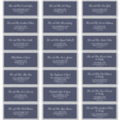 クラシックネイビー結婚ルズゲスト住所 シール (正面)