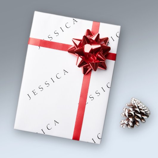 クラシックネーム（または単語） ラッピングペーパー