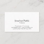 クラシックノスタルジックな書型無地 名刺 (裏面)