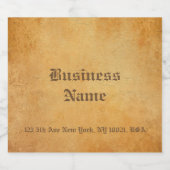 クラシックノスタルジックオールド紙ルックエレガントテンプレート ビールラベル (シングルラベル)