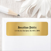 クラシックノスタルジックオールド英語文字グラマー金ゴールド ラベル (インサイチュ)