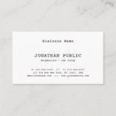 クラシックノスタルジックルエリートラミニマルイン 名刺 (正面)