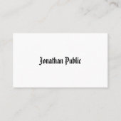 クラシックノスタルジックルプレーンプロフェッショナルエレガント 名刺 (正面)