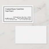 クラシックノスタルジック&ビジネス伝統的カード 名刺 (正面/裏面)