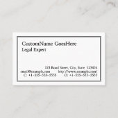 クラシックノスタルジック&ビジネス伝統的カード 名刺 (正面)