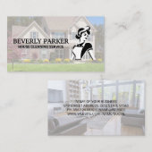 クラシックハウスメイドロゴ | 郊外 名刺 (正面/裏面)