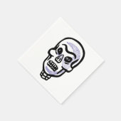 クラシックハロウィンスカル スタンダードカクテルナプキン (角)