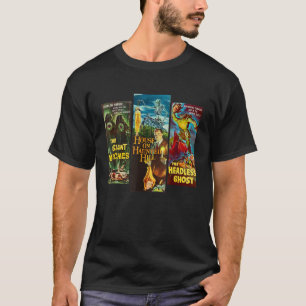 クラシックハロウィンモンスターポスターホラー映画 Tシャツ