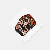 クラシックハロウィン海賊 スタンダードカクテルナプキン (角)