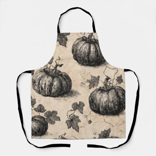 クラシックハロウィーンカボチャ エプロン (正面)