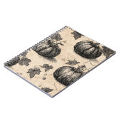 クラシックハロウィーンカボチャ ノートブック (左側)