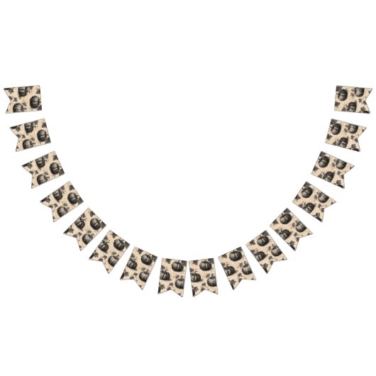 クラシックハロウィーンカボチャ バンティングフラッグ (全)