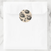 クラシックハロウィーンカボチャ ラウンドシール (バッグ)