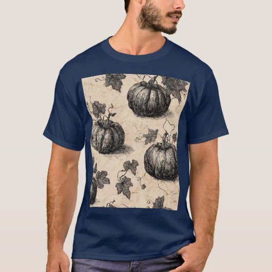 クラシックハロウィーンカボチャ Tシャツ (正面)
