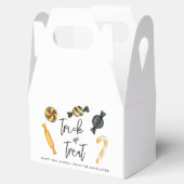 クラシックハロウィーンキャンディトリックまたはトリート フェイバーボックス (オープン)