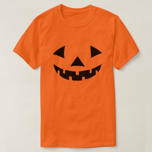 クラシックハロウィーンパンプキンジャック – O – ランタン Tシャツ (デザイン正面)