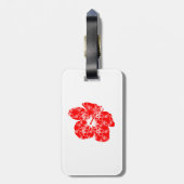 クラシックハワイハイビスカスフラワー ラゲッジタグ (裏面縦)