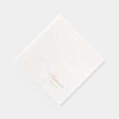 クラシックハンドスクリプトファ結婚ミリ名 箔ナプキン (右)