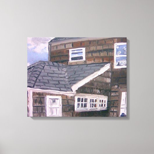 クラシックハンプトンズハウスバイアーロンモネ キャンバスプリント (正面)